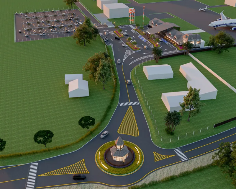 Modernização em estilo germânico: veja como ficará o novo aeroporto de Forquilhinha