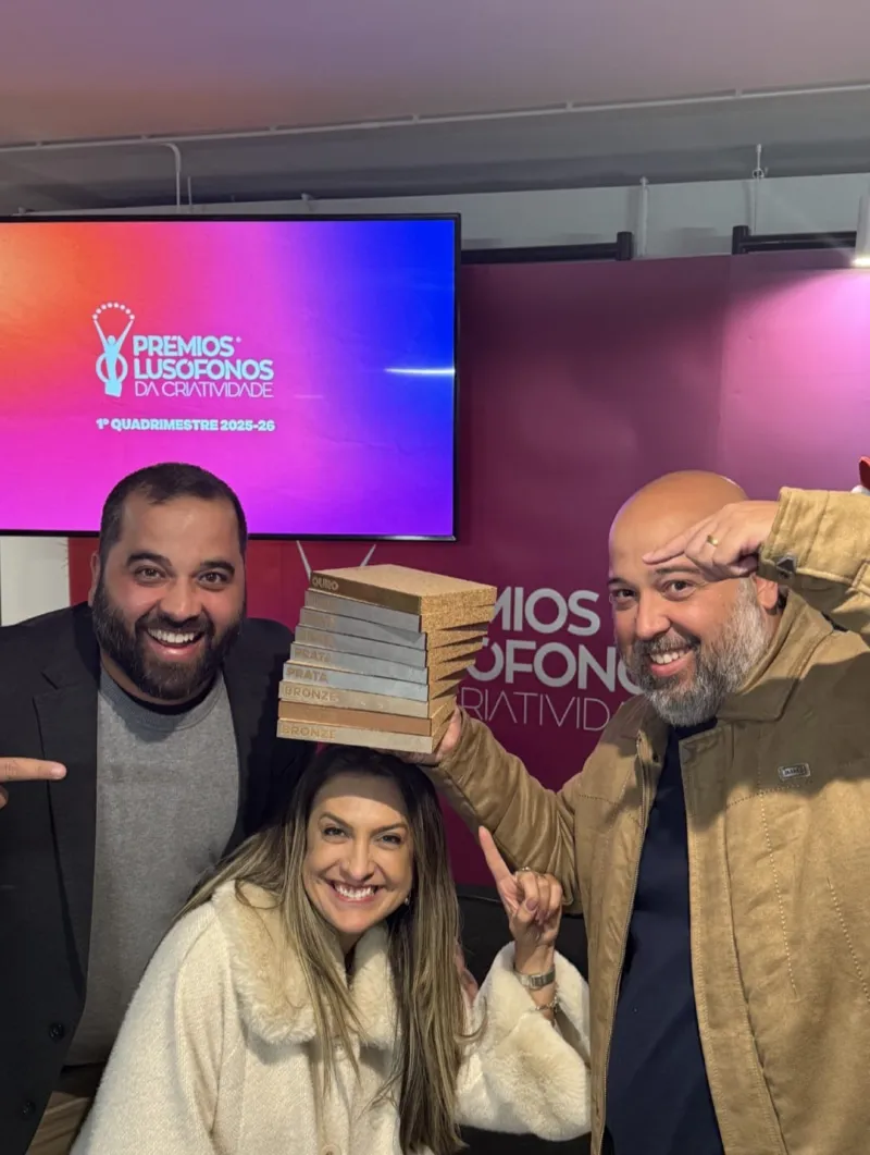 Agência de Criciúma conquista 9 troféus no Prêmio Lusófonos da Criatividade, em Lisboa