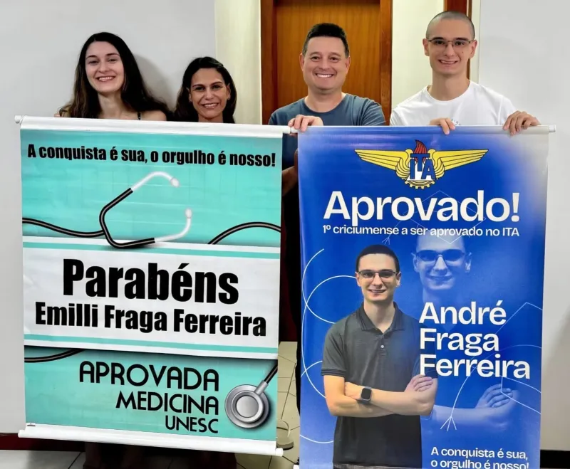 Criciumense é aprovado no vestibular mais concorrido do país