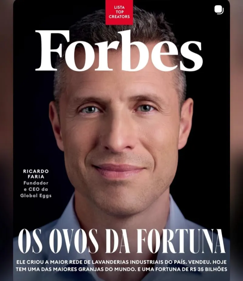 Do ovo ao bilhão: criciumense estampa capa da Forbes