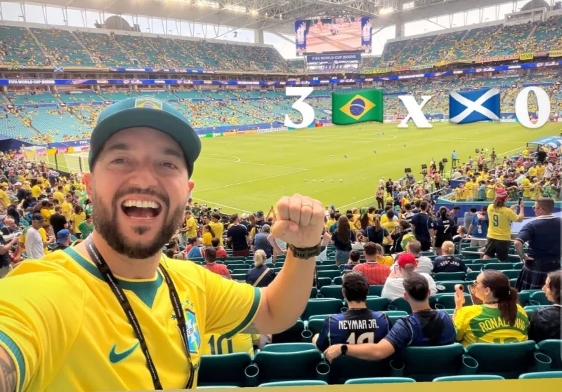 Milionários criciumenses no jogo Brasil e Escócia