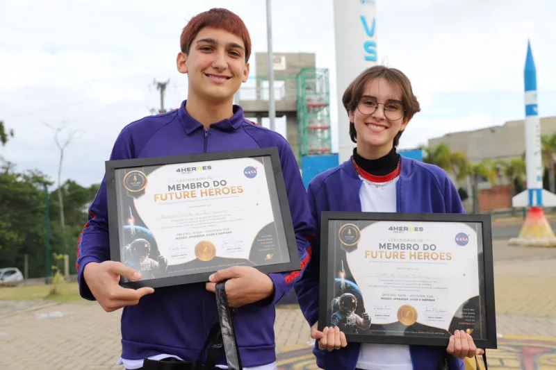 Dois estudantes de Criciúma conquistam vaga na NASA