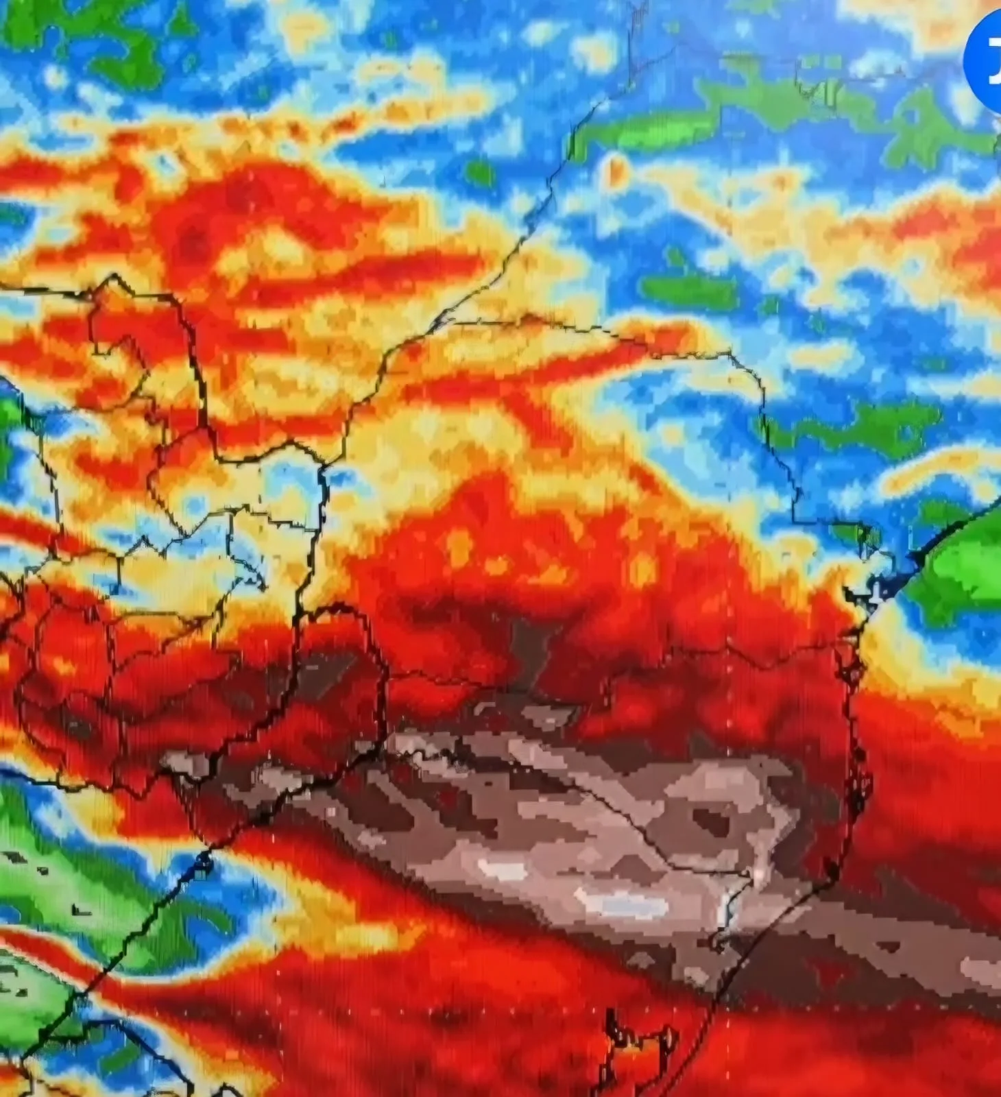 Meteorologistas colocando terror na previsão das próximas horas no sul