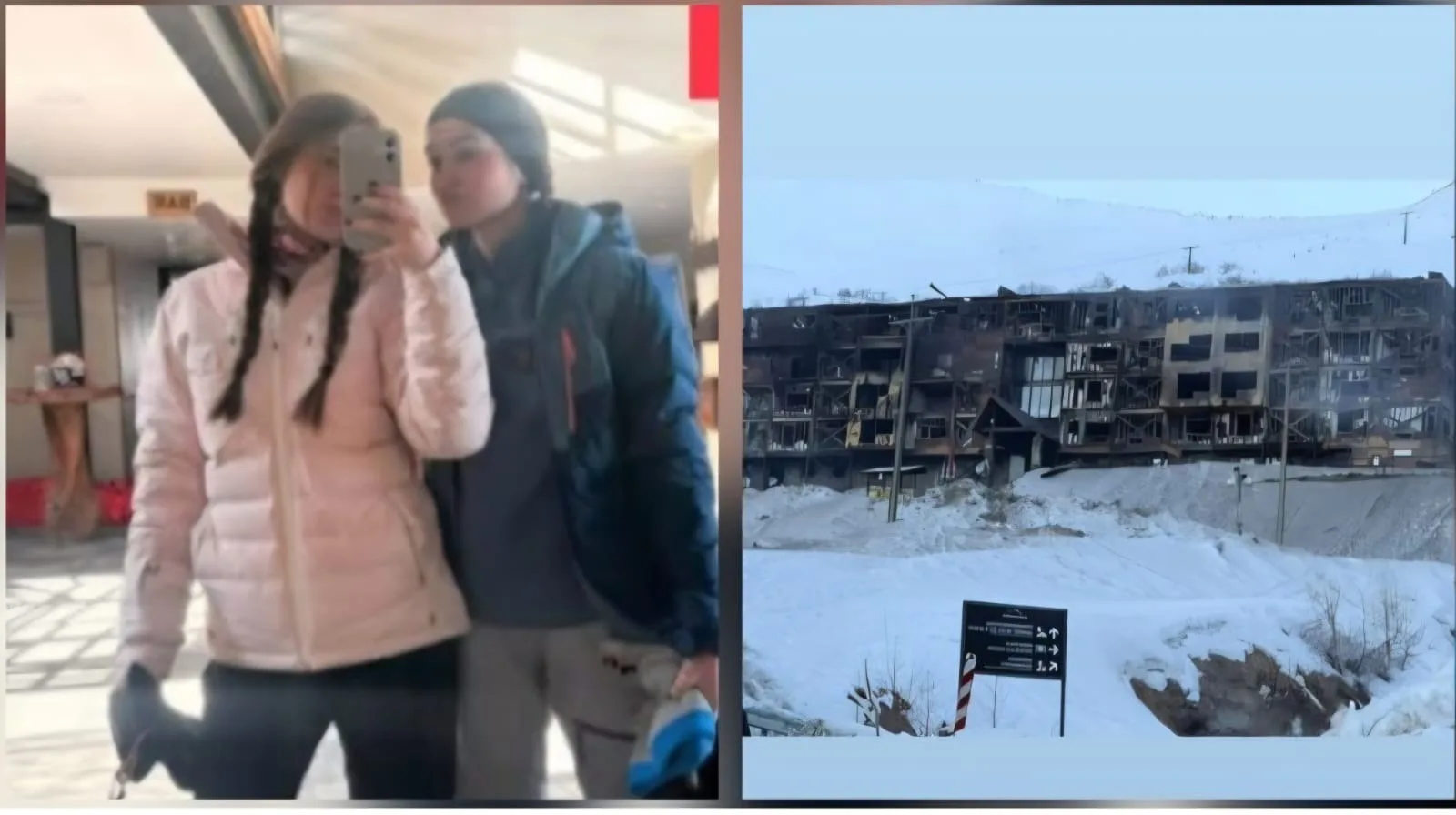 Duas jovens de Tubarão escapam de incêndio de grandes proporções em hotel no Chile