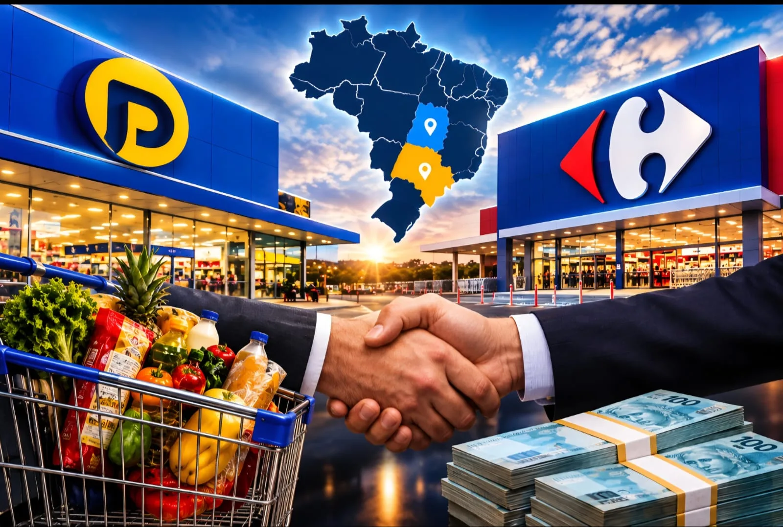 Grupo catarinense dá tacada de R$ 360 milhões e compra 21 supermercados do Carrefour